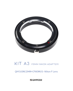 QHY - Adaptador para lentes Nikon F con QHY163M y QHY294M