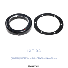 QHY - Adaptador para lentes Nikon F con QHY600M Short, QHY268M y CFW3 Large