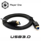 Player One - Cable USB3.0 2 metros plano