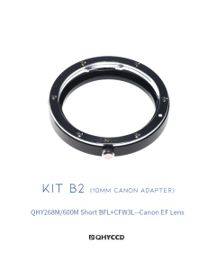QHY - Adaptador para lentes Canon EF con QHY600M Short, QHY268M y CFW3 Large
